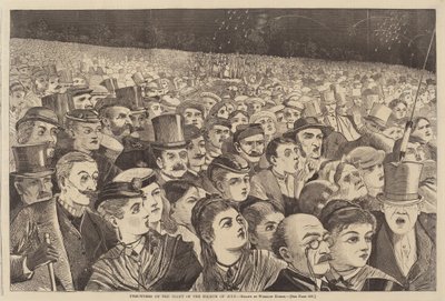 Fuegos artificiales en la noche del cuatro de julio de Winslow Homer