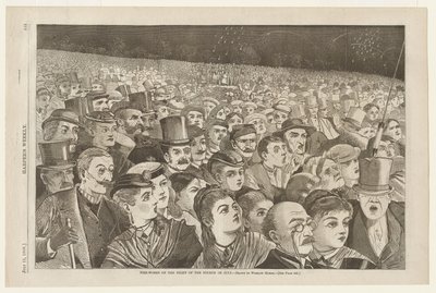 Fuegos artificiales en la noche del Cuatro de Julio de Winslow Homer