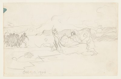 Pescadores varando una doris de Winslow Homer