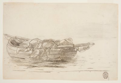 Pescadores trepando por las bordas, Cullercoats, Inglaterra de Winslow Homer