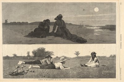 Flirting on the Sea-Shore and on the Meadow, de Harper de Winslow Homer