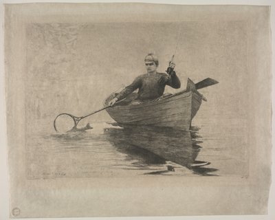 Pesca con mosca de Winslow Homer