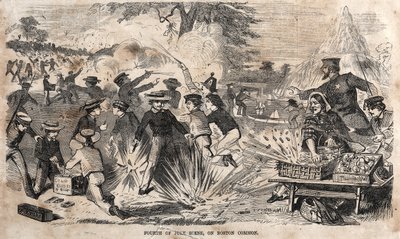 Escena del Cuatro de Julio, en Boston Common, 1859 de Winslow Homer