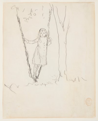 Niña de Pie en un Columpio de Winslow Homer