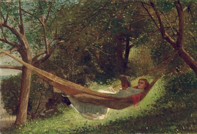 Niña en la hamaca, 1873 de Winslow Homer