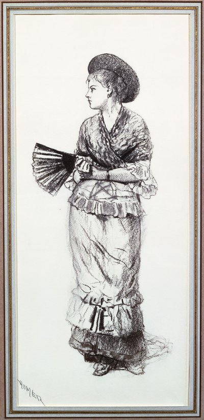 Chica con Abanico de Winslow Homer