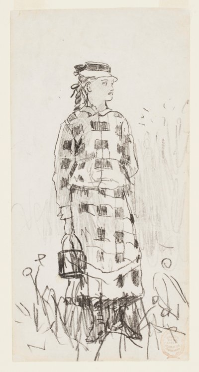 Niña con un balde de Winslow Homer