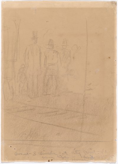 Grant y Lincoln en City Point, Virginia, 1865 de Winslow Homer