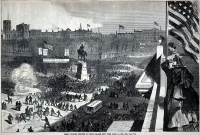 Gran Reunión de Sumter en Union Square, Nueva York, 11 de abril, de Harper