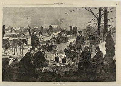 Parada de una caravana de Winslow Homer