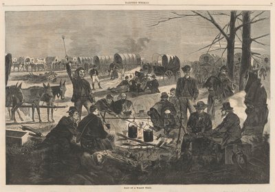 Detención de un vagón de tren; de Harper de Winslow Homer