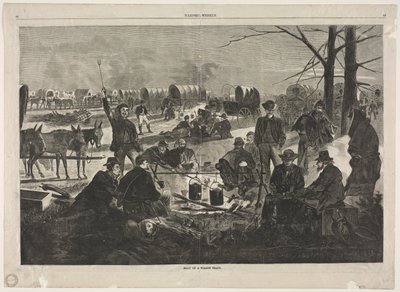 Parada de la caravana de carros de Winslow Homer