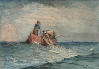 Recogiendo las redes, 1887 de Winslow Homer