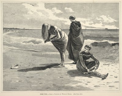 Marea alta, de Every Saturday: An Illustrated Journal of Choice Reading, 6 de agosto de 1870 de Winslow Homer