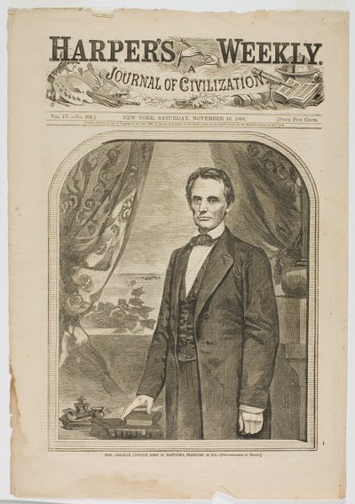 Hon. Abraham Lincoln, Nacido en Kentucky, el 12 de febrero de 1809 de Winslow Homer