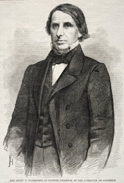 Hon. Elihu B. Washburne, de Illinois, Presidente de la Comisión de Comercio de Winslow Homer