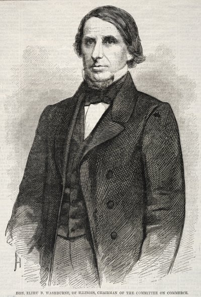 Hon. Elihu B. Washburne, de Illinois, presidente del Comité de Comercio, 1860 de Winslow Homer