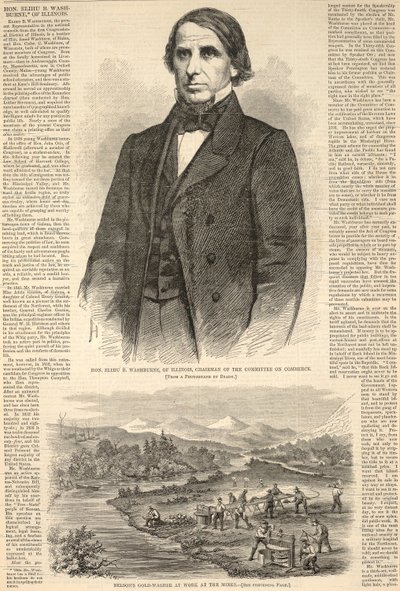 El honorable Elihu B. Washburne de Illinois, presidente del Comité de Comercio, de Harper