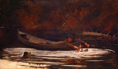 Perro y Cazador de Winslow Homer