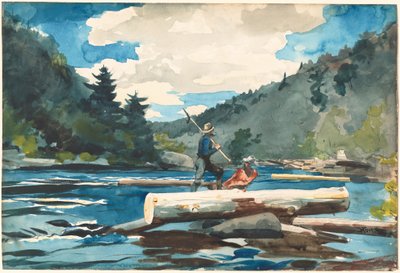 Río Hudson, tala de árboles de Winslow Homer