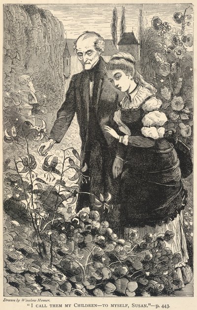 "I Call Them My Children--to Myself, Susan.", de The Galaxy, octubre de 1869 de Winslow Homer