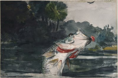 Black Bass a tamaño natural de Winslow Homer
