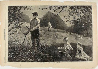 Hacer heno de Winslow Homer