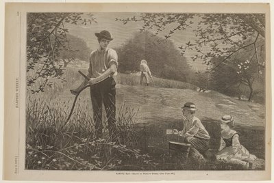 Haciendo heno de Winslow Homer