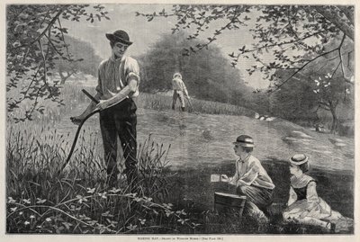 Haciendo heno, 1872 de Winslow Homer