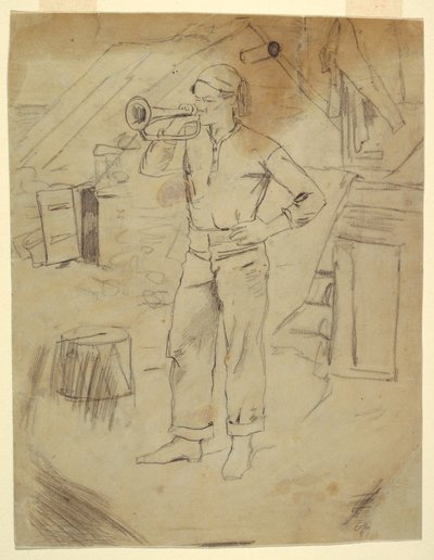 Hombre con gorra de Zouave de Winslow Homer
