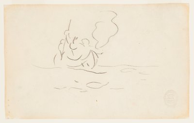 Hombre en una canoa con arpón de Winslow Homer