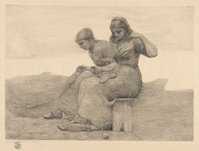 Remendando las lágrimas, 1888 de Winslow Homer