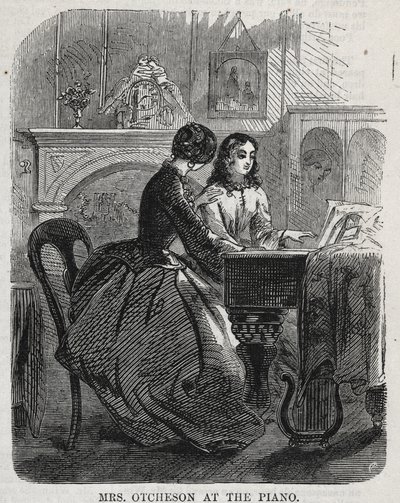 La Sra. Otcheson en el piano, 1860 de Winslow Homer