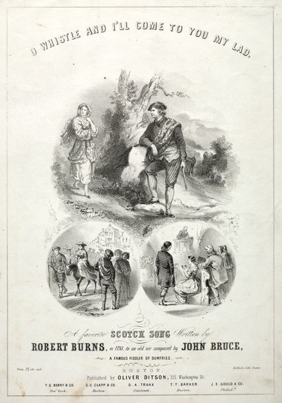 Oh Silba y Vendré a Ti, Mi Muchacho - Portada de Partitura de Winslow Homer