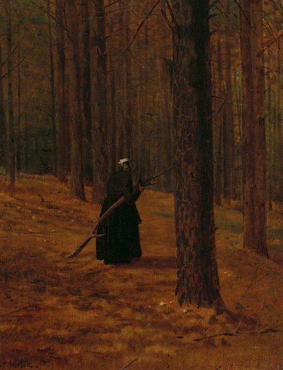 Anciana recogiendo Leña, 1865 de Winslow Homer