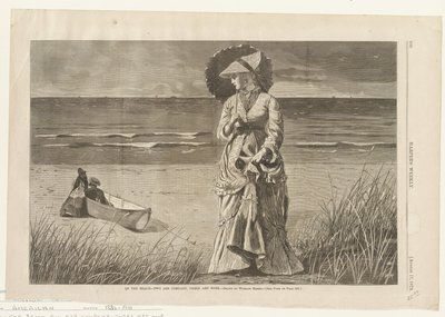 En la playa - Dos son compañía, tres no de Winslow Homer