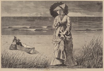 En la playa - Dos son compañía, tres son multitud de Winslow Homer