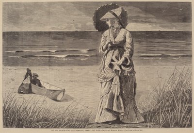 En la playa - Dos son compañía, tres son multitud de Winslow Homer