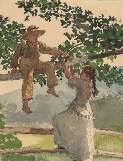 En la Cerca, 1878 de Winslow Homer