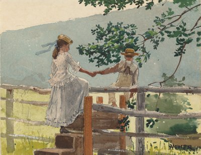En el peldaño, 1878 de Winslow Homer