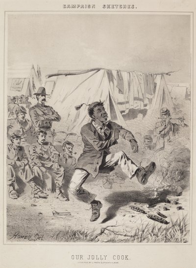 Nuestro alegre cocinero bocetos de campaña de Winslow Homer