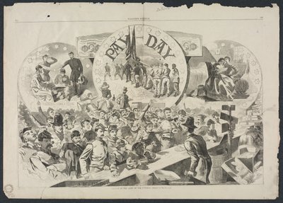 Día de pago en el Ejército del Potomac, 1863 de Winslow Homer