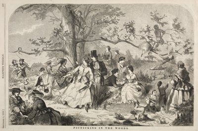 Picnic en el bosque, 1858 de Winslow Homer