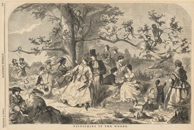 De picnic en el bosque, de Harper de Winslow Homer