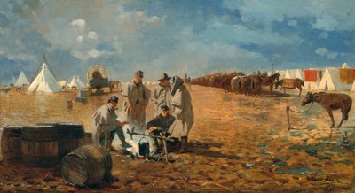 Día Lluvioso en el Campamento, 1871 de Winslow Homer