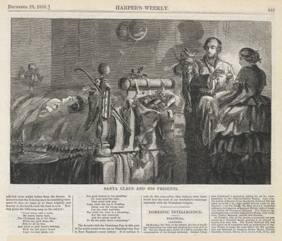 Papá Noel y sus regalos, de Harper de Winslow Homer