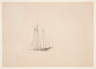 Goleta con bote de Winslow Homer