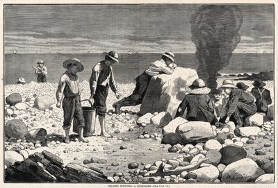 Bocetos de la costa - Una parrillada de almejas de Winslow Homer