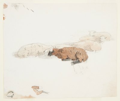 Ovejas descansando de Winslow Homer