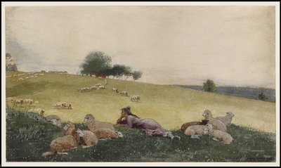 Pastora de la granja Houghton, 1878 de Winslow Homer